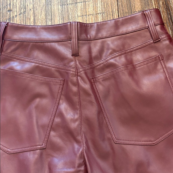 Madewell Perfect Vintage Straight Jean: Faux Leather Edition Size 28 EUC - Picture 9 of 11